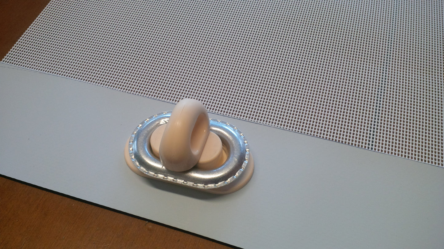 gancio in plastica girevole a farfalla tourniquet